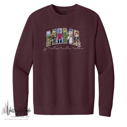 Custom Picture And Name Mama - Crewneck