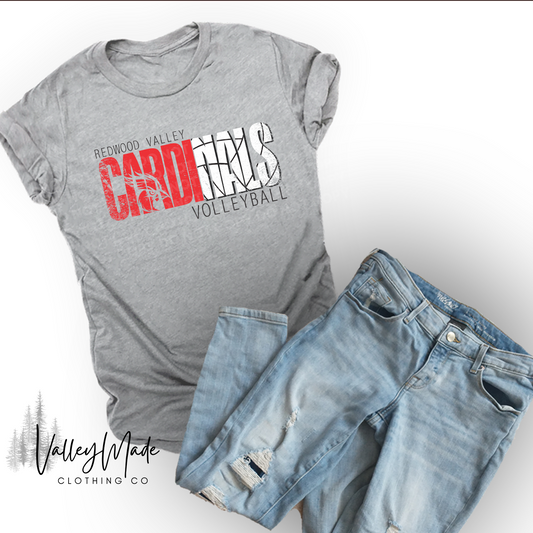 Distressed Cardinals Sports-Tee