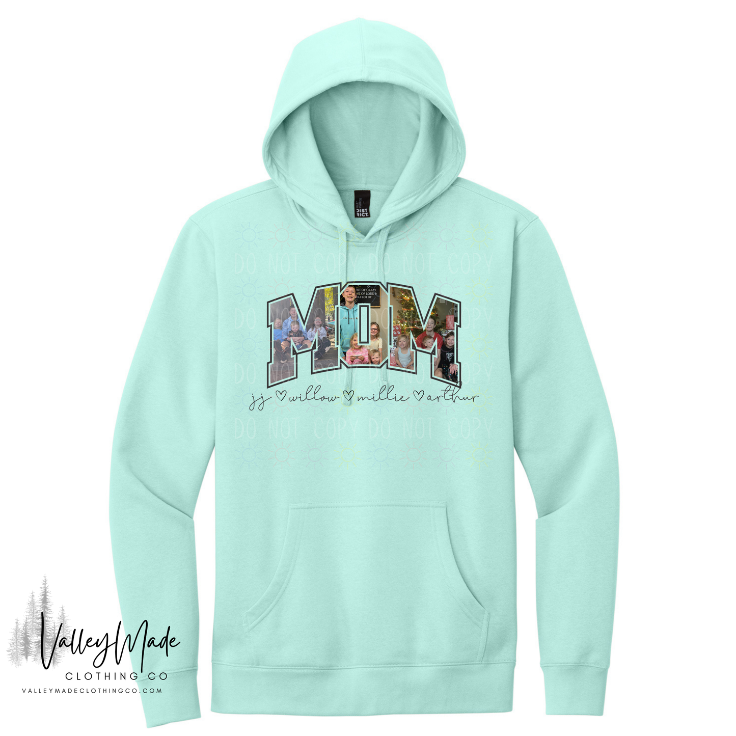 Custom Picture And Name Mom - Hoodie