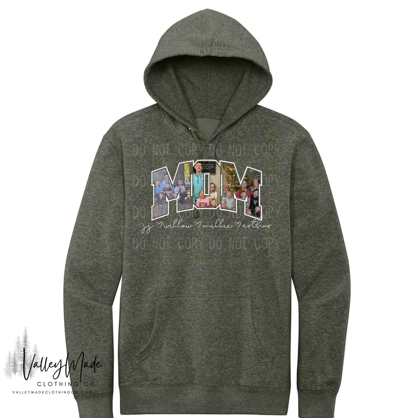 Custom Picture And Name Mom - Hoodie