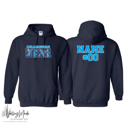 Customizable Volleyball Cutout Mascot-Hoodie
