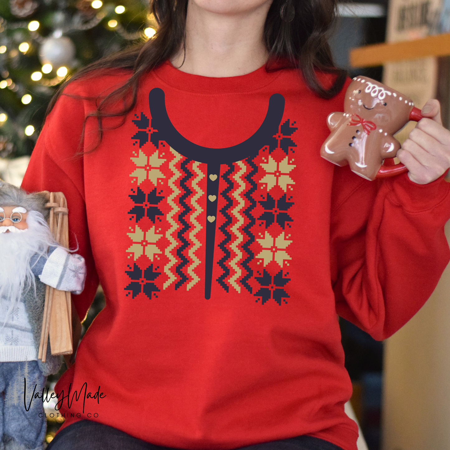 Tacky Christmas Sweater-Crewneck