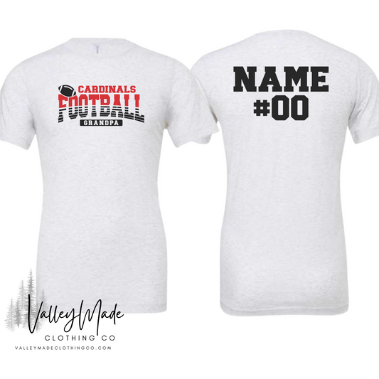 Customizable Family Name Football Mascot-Tee