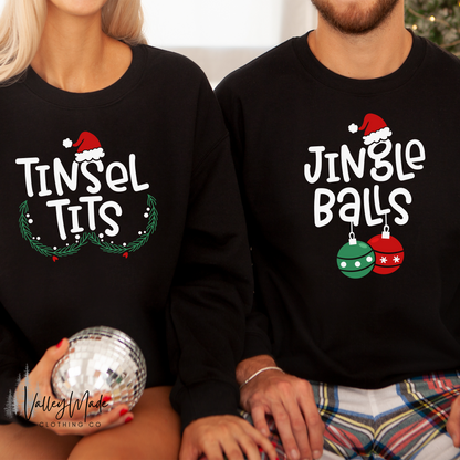 Funny Couples Christmas-Crewneck