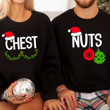 Funny Couples Christmas-Crewneck