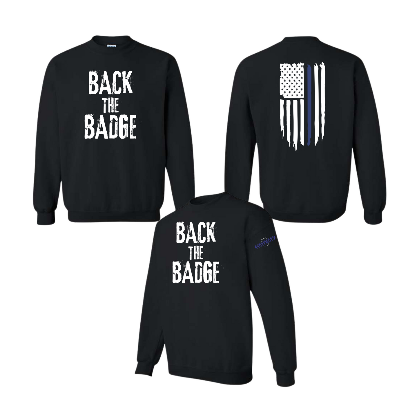 PROTECTS/Back The Badge Toddler Crewneck