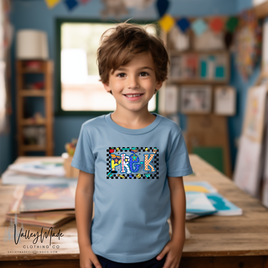 Boy Checkered Grades-YOUTH Tee