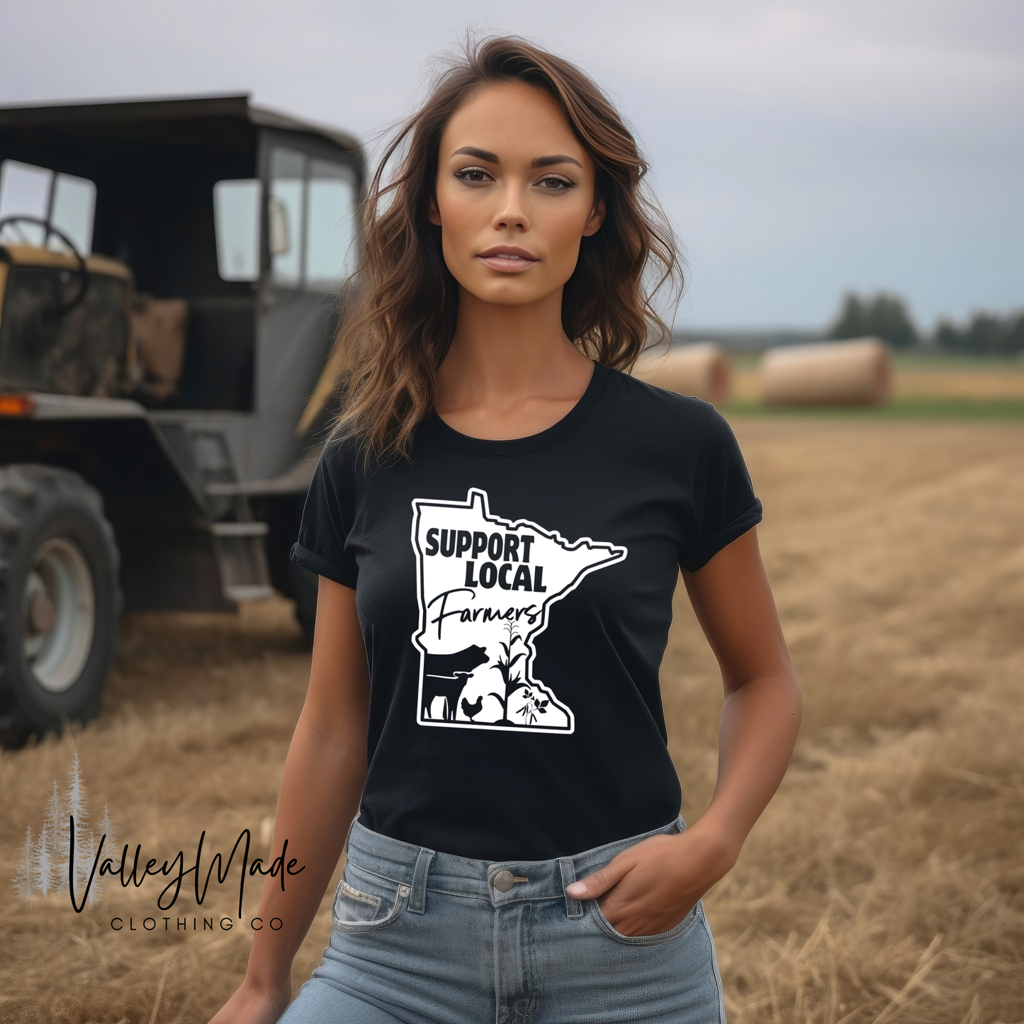 Support Local Farmers Minnesota-Tee