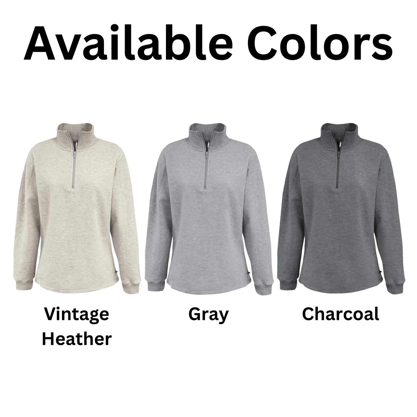 Curved School And Mascot - Women's 1/4 Zip