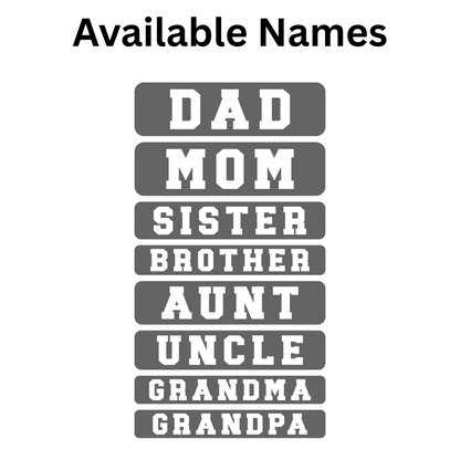Customizable Family Name Football Mascot-Hoodie