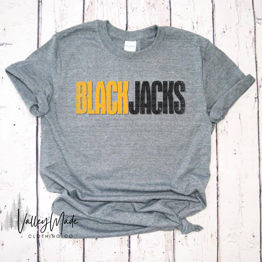 Distressed Blackjacks-Tee