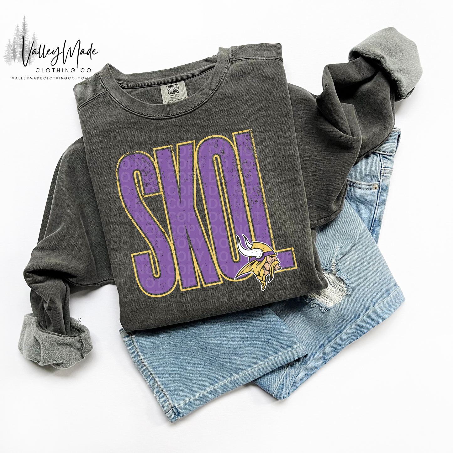 Purple And Gold Logo - Crewneck