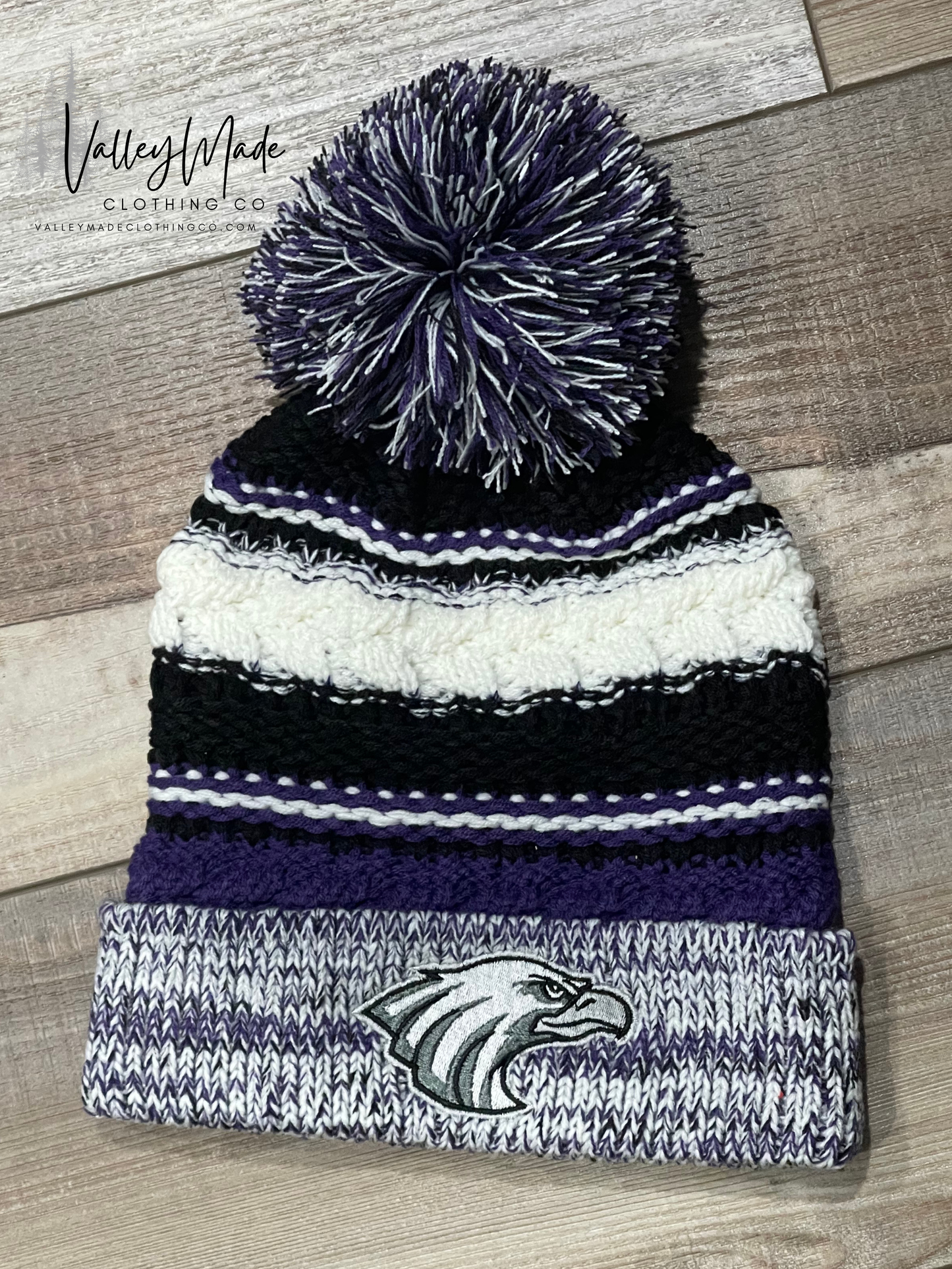 Team Spirit Logo Pom Beanie - Embroidered