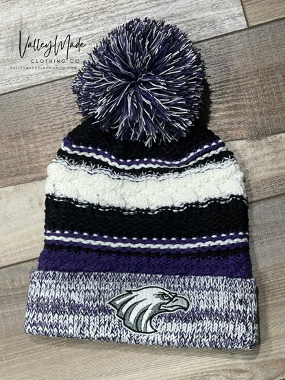 Team Spirit Logo Pom Beanie - Embroidered