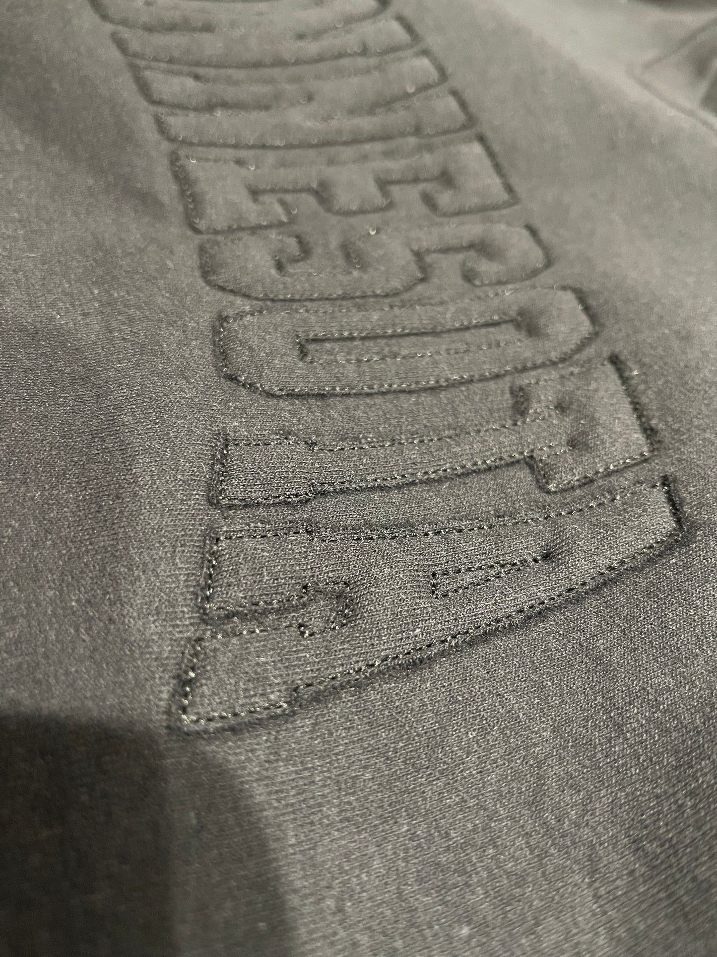 Tone On Tone Rough Edge Embroidered Minnesota Crewneck