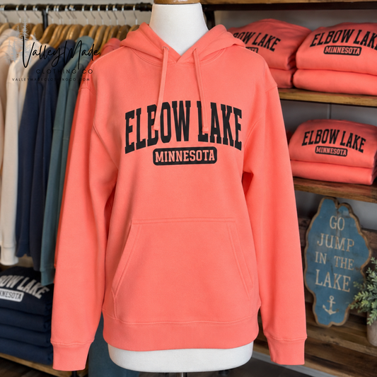 Custom Lake Neon Coral Hoodie