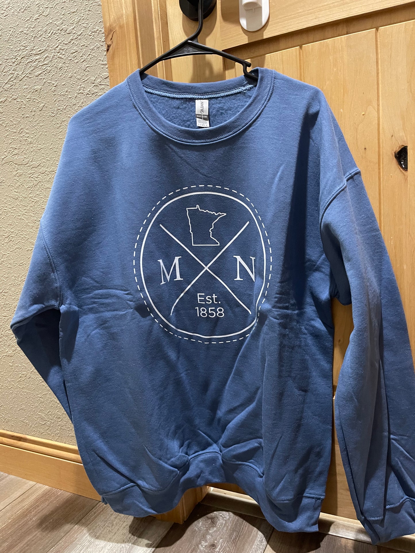 MN Circle-Indigo Blue Unisex Crewneck