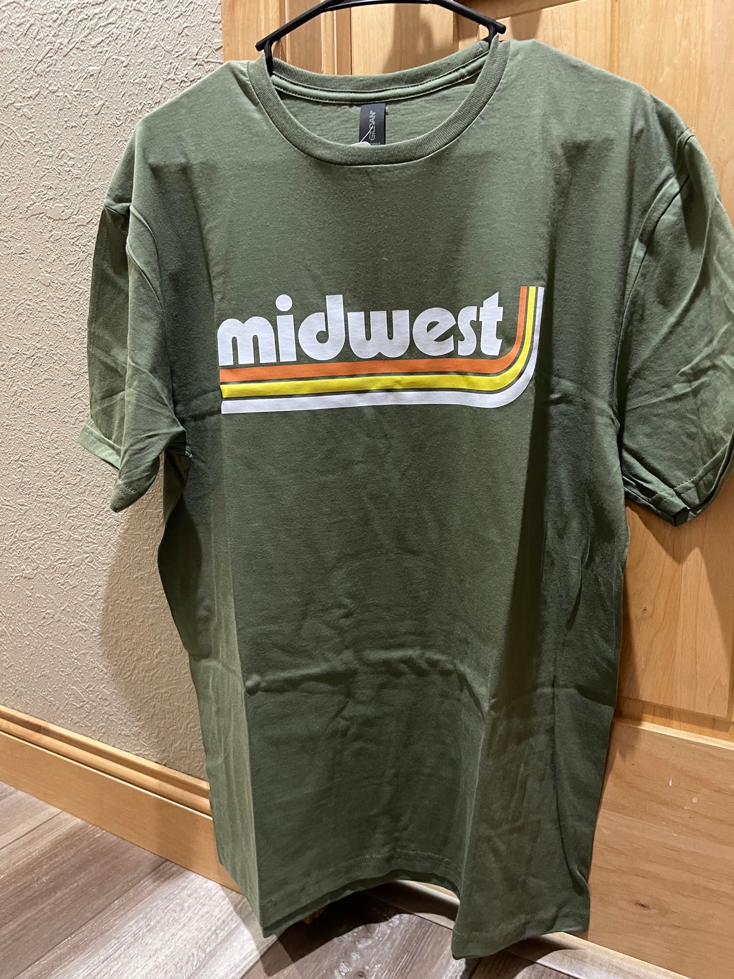 Retro Midwest-Military Green Tee