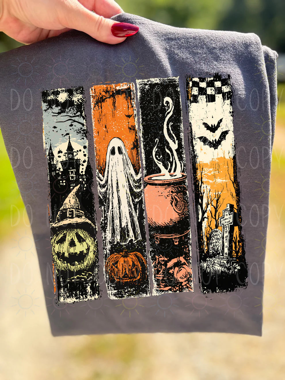 Vintage Halloween Panels - Tee