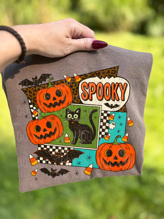 Spooky Halloween Collage - Tee