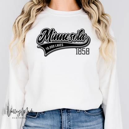 Minnesota Swoosh 1858-Crewneck