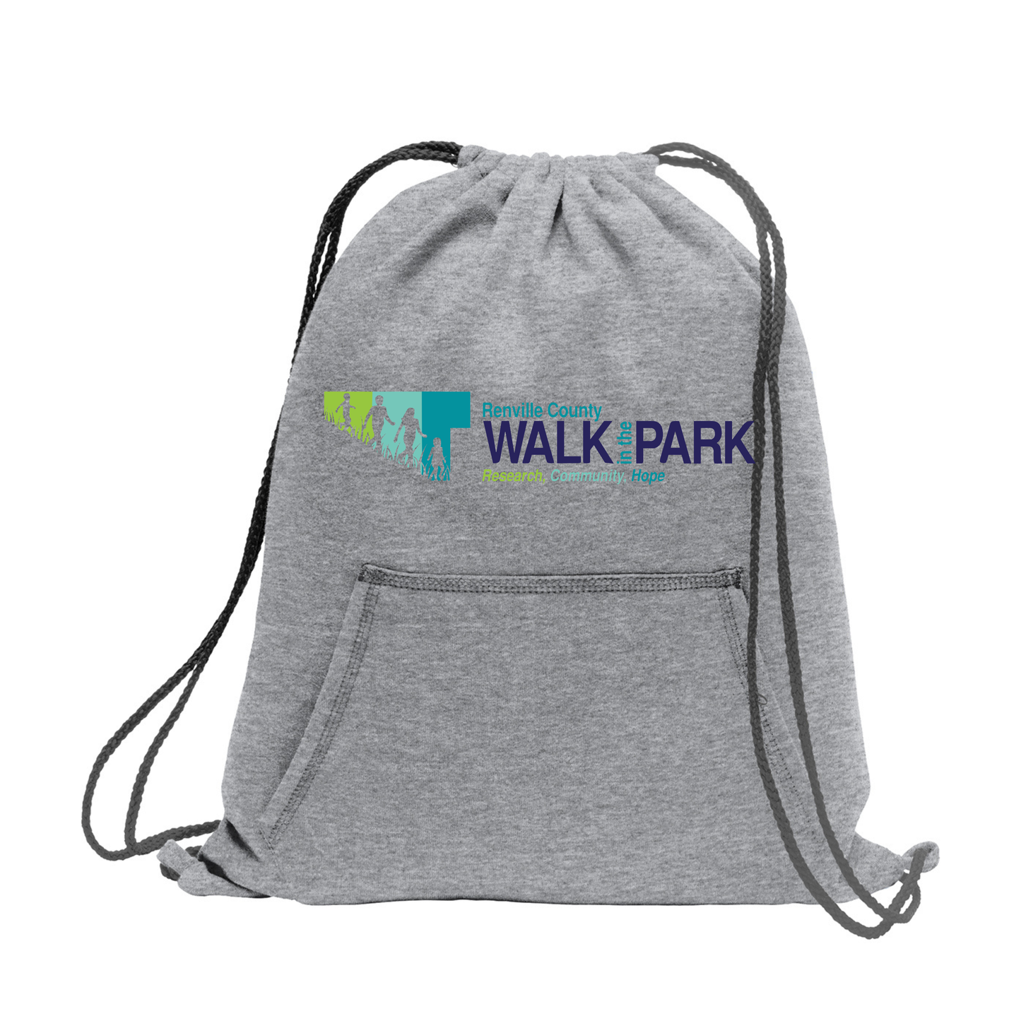 Fleece Sweatshirt Cinch Bag