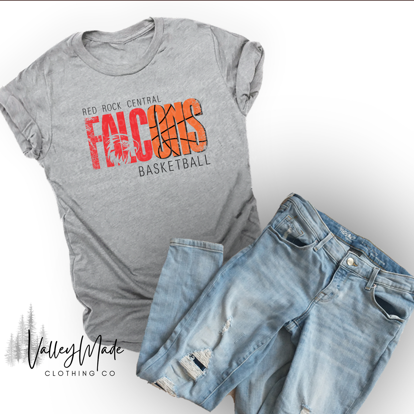 Distressed Falcons Sports-Tee