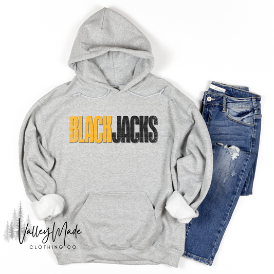 Distressed Blackjacks-Hoodie