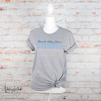 Distressed Script School And Mascots