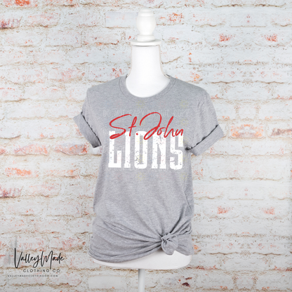 Distressed Script School And Mascots