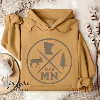 Moose Minnesota-Hoodie