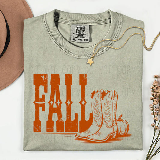 Fall Western Boots - Tee